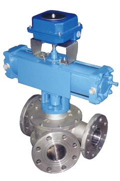 Y type 3 way plug diverter valves