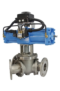 Y type 3 way ball diverter valves