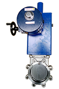 Electric operated knife gate valves